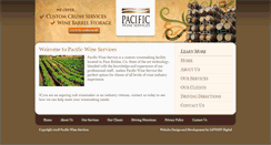 Desktop Screenshot of pacificwineservices.com